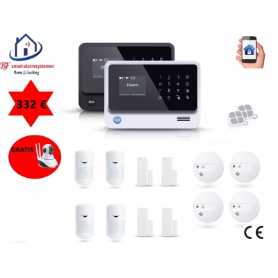 Home-Locking draadloos smart alarmsysteem wifi,gprs,sms set 17 AC-05